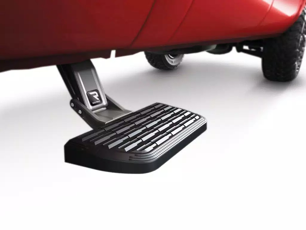 AMP Research BedStep Retractable Tailgate Step 300lb Rated | TruckBedShop