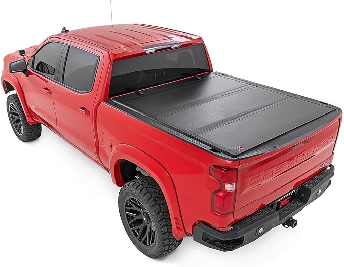 Rough Country Hard Tri-Fold Tonneau Cover View 3 | TruckBedShop