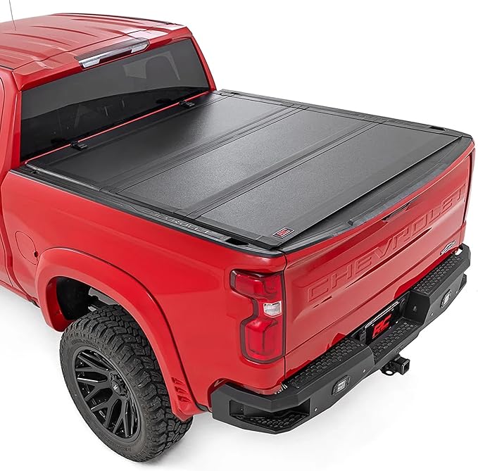 Rough Country Hard Tri-Fold Tonneau Cover Wide Compatibility | TruckBedShop